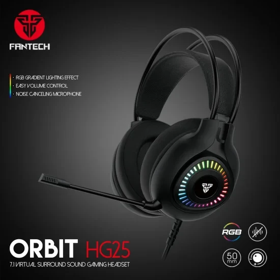 Fantech Orbit HG25 7.1 Virtual Surround Sound Gaming Headphone