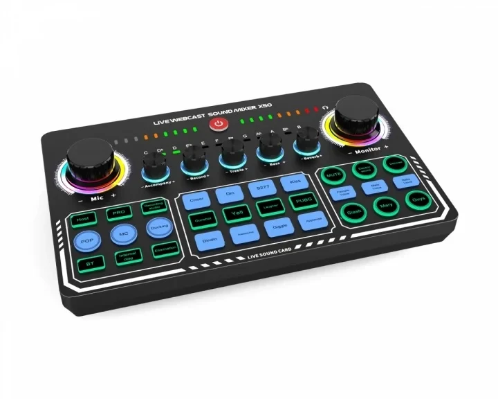 Fifine SC6 Professional Recording Studio USB Sound Card for Live Streaming