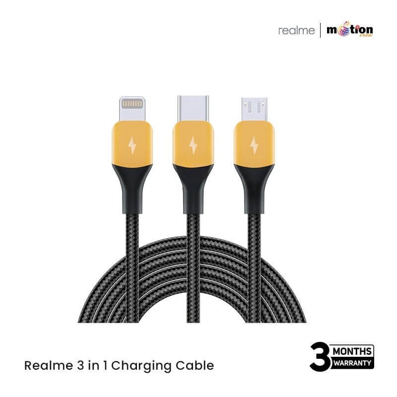Realme 3 in 1 Charging Cable (1.2m)