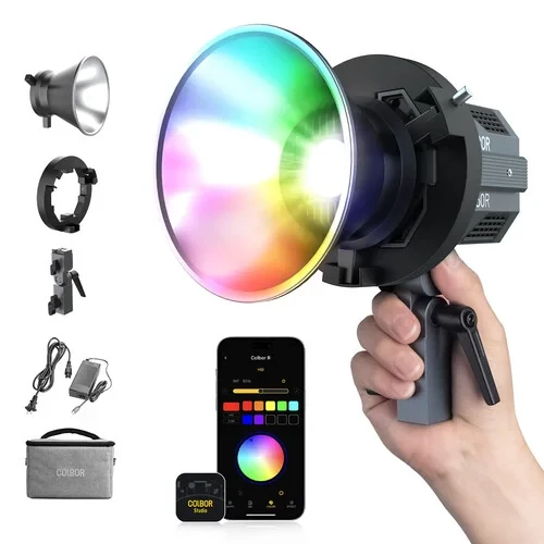 Colbor CL60R COB Video Light – RGBWW 65W Full Color, 2700K-6500K