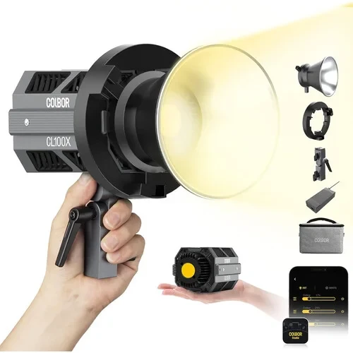 Colbor CL100X 110W Bi-Colour Video Light – 2700K-6500K, CRI 97+ COB Video Light