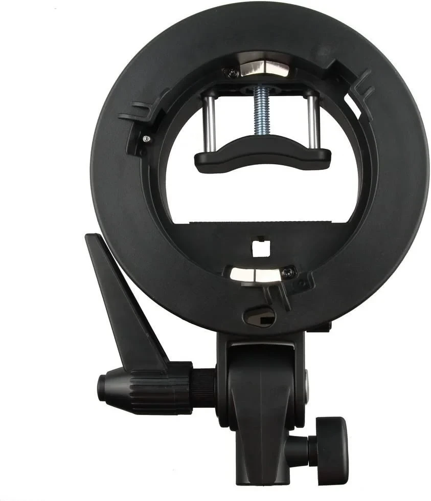 Godox S-Type Bracket Bowens S Mount Holder for Speedlite Flash, Snoot, Softbox, Beauty Dish, and Honeycomb
